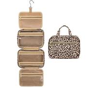 LOVEVOOK Kulturbeutel zum Aufhängen, Wasserdicht Kulturtasche Damen Faltbare Waschtasche Kosmetiktasche Toiletry Bag Toiletttasche Beauty Case Groß mit 360°Drehbare Haken Waschbeutel für Reise