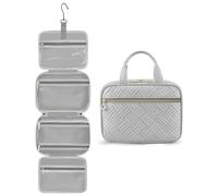 LOVEVOOK Kulturbeutel zum Aufhängen, Wasserdicht Kulturtasche Damen Faltbare Waschtasche Kosmetiktasche Toiletry Bag Toiletttasche Beauty Case Groß mit 360°Drehbare Haken für Reise