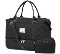 LOVEVOOK Reisetasche Damen Sporttasche Groß mit Schuhfach & Nassfach Weekender Travel Duffle Bag mit Kosmetiktasche Kliniktasche Geburt Mama Set Wasserdicht Handgepäck Tasche für Flugzeug Reise Gym