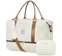 LOVEVOOK Reisetasche Damen Sporttasche Groß mit Schuhfach & Nassfach Weekender Travel Duffle Bag mit Kosmetiktasche Kliniktasche Geburt Mama Set Wasserdicht Handgepäck Tasche für Flugzeug Reise Gym