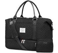 LOVEVOOK Reisetasche Damen Sporttasche Groß Weekender Travel Duffle Bag mit Kosmetiktasche Handgepäck Tasche mit Schuhfach Kliniktasche Geburt Mama Set Wasserdicht für Flugzeug Reise Gym Camping