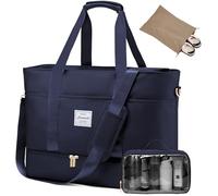 LOVEVOOK Reisetasche Damen, Wasserdicht Weekender Travel Bag mit Schuhfach, Duffle Bag Kliniktasche Geburt Handgepäck Tasche Saunatasche Gym Sporttasche Schwimmtasche für Reise Ryanair