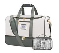 LOVEVOOK Reisetasche Sporttasche Damen, 37L Weekender Travel Bags Gym Bag mit Kulturtasche, Schuhfach & Nassfach, Wasserdicht Schwimmtasche Saunatasche, Handgepäck Tasche für Sport Reise Camping
