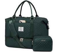 LOVEVOOK Reisetasche Sporttasche Damen Groß Weekender Travel Duffle Bag mit Kosmetiktasche Handgepäck Tasche mit Schuhfach Kliniktasche Geburt Wasserdicht Strandtasche für Flugzeug Reise Gym Holiday