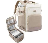 LOVEVOOK Ryanair Handgepäck 40x30x20, 24L Reiserucksack Damen | Handgepäck Rucksack Ryanair Damen, Reiserucksack Cabin Bag, Eurowings, Wizz Air, Urlaub Must Haves - Khaki Beige
