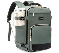 LOVEVOOK Ryanair Handgepäck 40x30x20, 24L Reiserucksack Damen, Handgepäck Rucksack Ryanair, Rucksack Damen, Reiserucksack Cabin Bag für Eurowings, Wizz Air, Urlaub Must Haves - Graugrün Schwarz