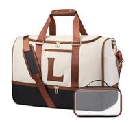 LOVEVOOK Weekender Groß Reisetasche, 50L Travel Duffle Bag Reisetaschen mit Kulturtasche, Schuhfach & Nassfach, Wasserdicht Sporttasche Gym Yoga Bag, Handgepäck Tasche für Sport Reise Flugzeug