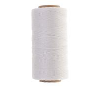 LOVIVER 260m Gewachste Nähgarn 150D Sattlergarn Jeansgarn Ledergarn Wachsfaden Wachsgarn, Weiß