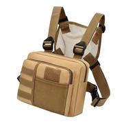 LOVIVER Damen-Brusttasche, Weste, Brusttasche, multifunktional, leicht, praktische Bauchtasche, Fronttasche zum Wandern, Angeln im Freien, Khaki