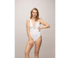 Lovjoi Body GARDEN TIGER mit feinster Spitze White (Weiß) XL