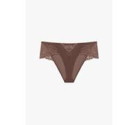 Lovjoi Panty GRANDIFLORA mit filigraner Spitze WARM BROWN (BRAUN) XL