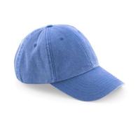 Beechfield Flach geschnittene Vintage-Kappe – 6-Panel-Design – Hellblau
