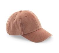 Beechfield Kappe Flach geschnittene Vintage – 6-Panel-Design – Orange