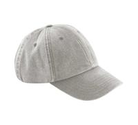 Beechfield Flach geschnittene Vintage Kappe - Vintage grau