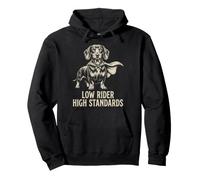Low Rider Lustiger Dackel Wiener Hundeumhang Pullover Hoodie