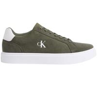 Sneaker CALVIN KLEIN JEANS "CLASSIC CUPSOLE LACEUP SU", Herren, Gr. 42, grün, Veloursleder, unifarben mit Farbeinsatz, Schuhe Sneaker, Schnürschuh, Halbschuh, Freizeitsneaker mit seitlichem CK-Logo (4
