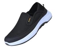 Low Top Freizeitschuhe Atmungsaktive Stoffschuhe Loafers FüR MäNner,Ultrabequeme Walkingschuhe,Leichte Sneaker Herren Slip On,OrthopäDische Sport Ergonomischer Schmerzlinderungs Fitnessschuhe