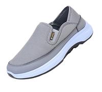 Low Top Freizeitschuhe Atmungsaktive Stoffschuhe Loafers FüR MäNner,Ultrabequeme Walkingschuhe,Leichte Sneaker Herren Slip On,OrthopäDische Sport Ergonomischer Schmerzlinderungs Fitnessschuhe