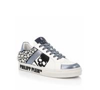 Sneaker PHILIPP PLEIN "Skull Mit Schmucksteinen", Damen, Gr. 36, Normalschaft, 0714, lightblau, dunkelblau, Schuhe Sneaker (74245769-36) 0714, lightblau, dunkelblau