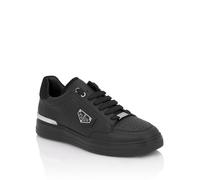 Sneaker PHILIPP PLEIN "Lo-Top Turnschuhe", Damen, Gr. 40, Normalschaft, 0202, schwarz, schwarz, Schuhe Sneaker (65269642-40) 0202, schwarz, schwarz
