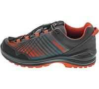 Lowa Kinder Wanderschuhe Carezza GTX LO JR – Synthetik/Textil, wasserdicht – Anthrazit/Orange Gr. 37