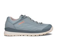Lowa Alltag-Travelschuhe Malta Low GTX (Veloursleder, wasserdicht) eisblau/mandarine Damen, Größe Euro (US) 37 (6)