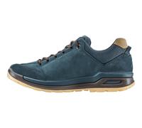 Lowa Alltag-Travelschuhe Bellagio Low GTX – Nubukleder, wasserdicht – navyblau/braun Gr. 42 (US 9)