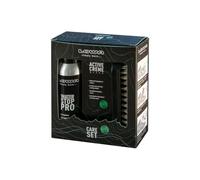 Lowa Schuhpflege Care Set Black (Water Stop PRO, Active Creme schwarz, Bürste)