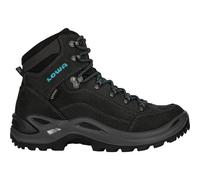 LOWA Damen Leichtwanderschuhe Renegade Gtx Mid Ws (320945) 37 ½ ASPHALT/TUERKIS 9368