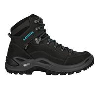 LOWA Damen Leichtwanderschuhe Renegade Gtx Mid Ws (320945) 39 ½ ASPHALT/TUERKIS 9368