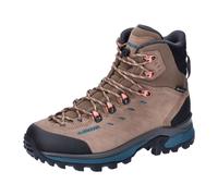 Lowa Wanderschuhe Randir Mid GTX (Trekking, Veloursleder, wasserdicht) steinbraun/petrol Damen, Größe Euro (US) 41,5 (9,5)