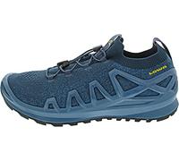 Lowa Sneaker-Laufschuhe Fusion Low (Strickmaterial, sockenähnlicher Einstieg) blau/senfgelb Herren, Größe Euro (US) 45 (11,5)