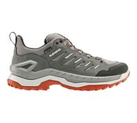 Lowa Wanderschuhe Innovo Low GTX (All-Terrain, Veloursleder/Textil, wasserdicht) grau/feuerrot Herren, Größe Euro (US) 44,5 (11)