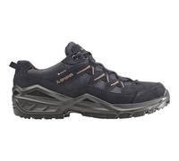 Lowa Wanderschuhe Sirkos Evo Low GTX Veloursleder/Textil, wasserdicht navyblau/braun Herren Gr. 47