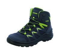 Lowa Wander-Travelschuhe Innox Pro MID GTX Junior (Synthetik/Textil, wasserdicht) stahlblau/limone Kleinkinder, Größe Euro (US) 31 (13,5)