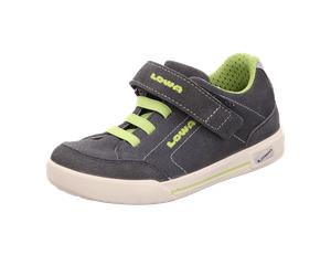 LOWA Ju. Halbschuh klett blau für Kinder, grün, Größe 28 EU