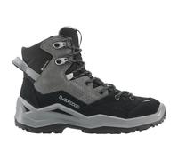 Lowa Wanderschuhe Wandax Mid GTX (Veloursleder/Synthetik, wasserdicht) schwarz/grau Kinder, Größe Euro (US) 37 (5)