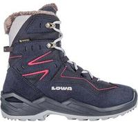Lowa Winterstiefel Lino GTX High (Veloursleder/Textil, wasserdicht) 2025 navyblau/fuchsia Kinder, Größe Euro (US) 40 (7,5)
