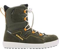 Lowa Winterstiefel Raik 2 High GTX (Veloursleder/Textil, wasserdicht) olivegrün/gelb Kinder, Größe Euro (US) 37 (5)