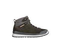 Lowa Alltag-Travelschuhe Malta Mid GTX – Veloursleder, wasserdicht, anthrazitgrau, Damen 39,5 (US 8)