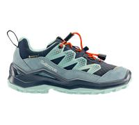 Lowa Wanderschuhe Maddox Pro Low GTX Junior (Textil/Veloursleder, wasserdicht) navyblau/rauchblau Kinder, Größe Euro (US) 37 (5)