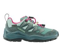 Wanderschuh LOWA "MADDOX PRO GTX LO JR", Kinder, Gr. 36, petrol, pink, Leder, Textil, Schuhe Wanderschuh, wasserdicht (50165509-36) petrol, pink