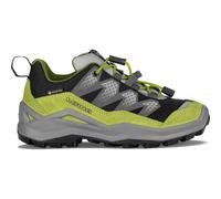 Lowa Wanderschuhe Maddox Pro Low GTX Junior (Textil/Veloursleder, wasserdicht) schwarz/limone Kinder, Größe Euro (US) 37 (5)