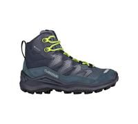 Lowa Wanderschuhe Maddox Pro Mid GTX Junior (Textil/Veloursleder, wasserdicht) petrolgrün/limone Kleinkinder, Größe Euro (US) 30 (13)