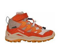 Lowa Kinder Wanderschuhe Maddox Pro GTX Mid VC JR – Klettverschluss, wasserdicht, Dune/Flame, Gr. 34