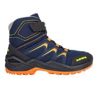 Lowa Winterschuhe Maddox Warm Mid GTX (Textil/Synthetik, wasserdicht) 2024 navyblau/orange Kleinkinder, Größe Euro (US) 30 (13)