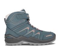 Lowa Winterschuhe Maddox Warm Mid GTX (Textil/Synthetik, wasserdicht) 2024 petrol/rosa Kinder, Größe Euro (US) 35 (3,5)