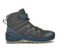 Lowa Winterschuhe Maddox Warm Mid GTX (Textil/Synthetik, wasserdicht) 2024 petrol/senf Kleinkinder, Größe Euro (US) 30 (13)
