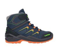 Lowa Winterschuhe Maddox Warm Mid GTX (Textil/Synthetik, wasserdicht) 2024 navyblau/orange Kleinkinder, Größe Euro (US) 26 (9,5)