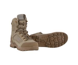 Lowa Military-Stiefel Arbeitsschuhe Breacher S Mid (Veloursleder) desertbeige Herren, Größe Euro (US) 44 (10,5)